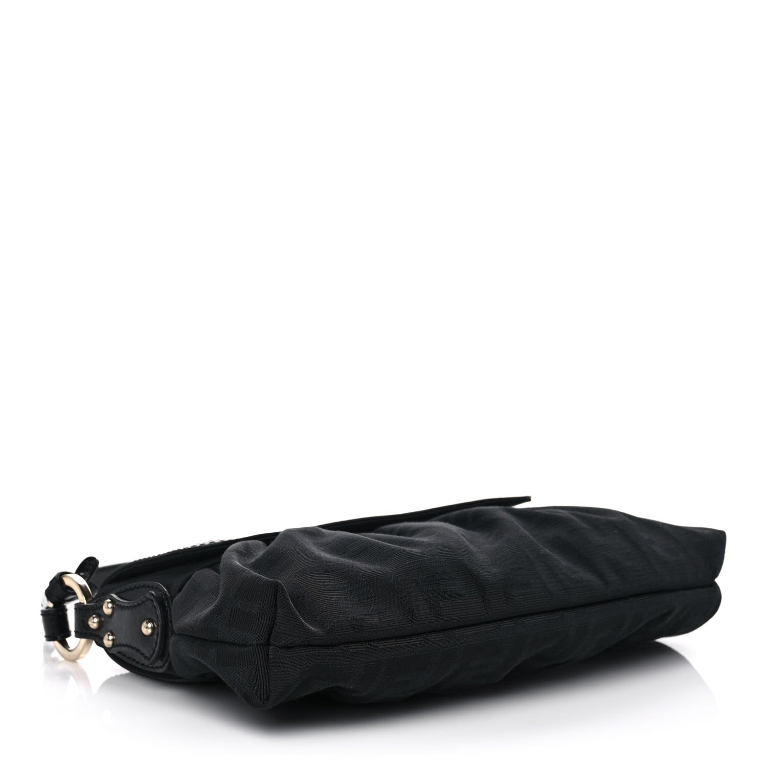 Fendi Zucchino Small Chef Shoulder Bag Black 4 of 11