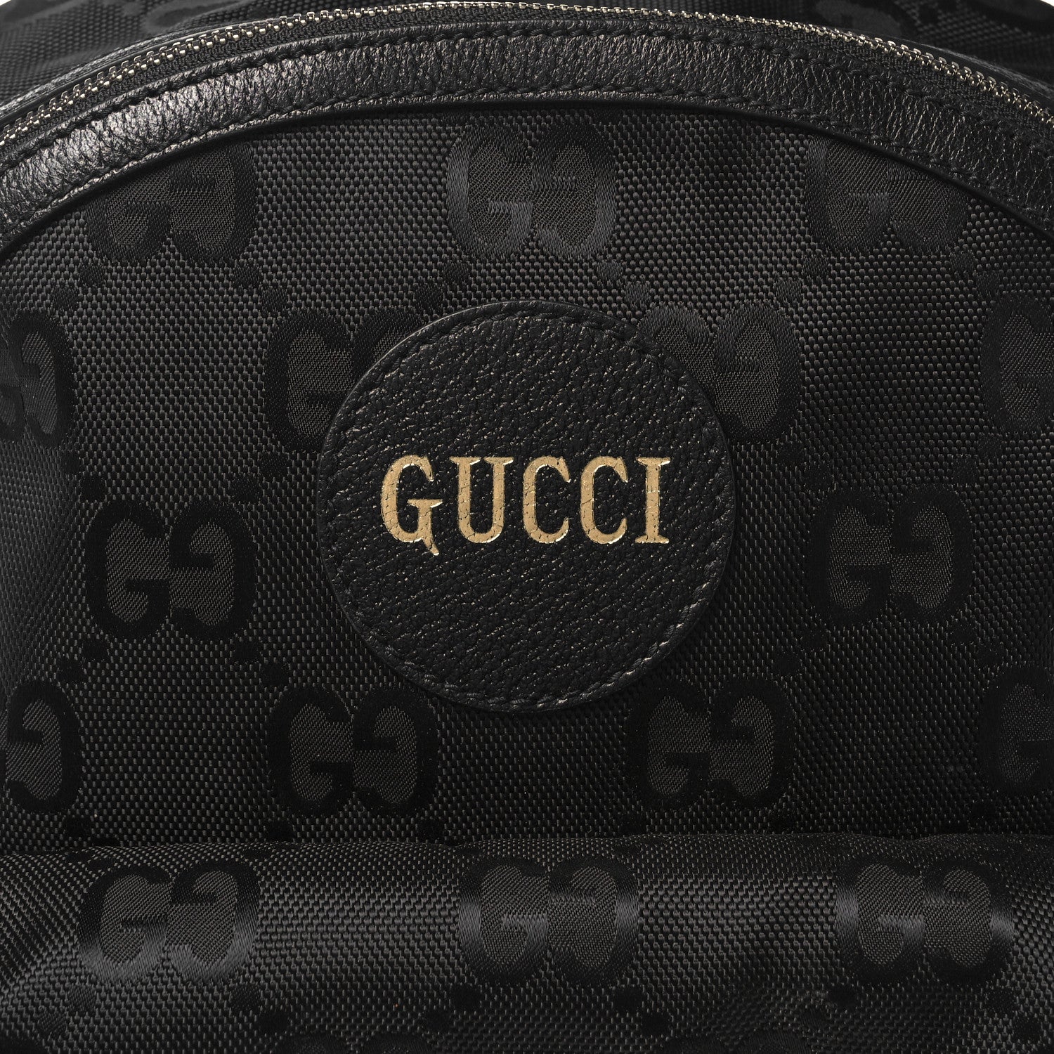 Gucci Econyl Nylon Monogram Off The Grid Backpack Black 9 of 11