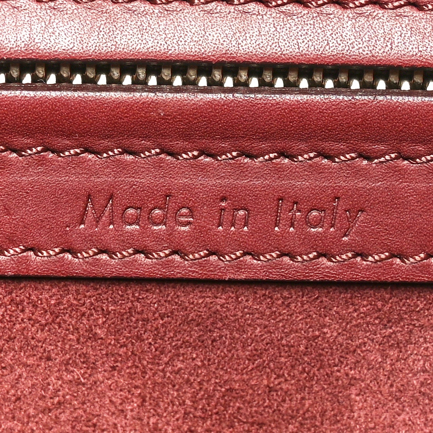 Celine Supple Calfskin Medium Phantom Luggage Burgundy 7 of 10