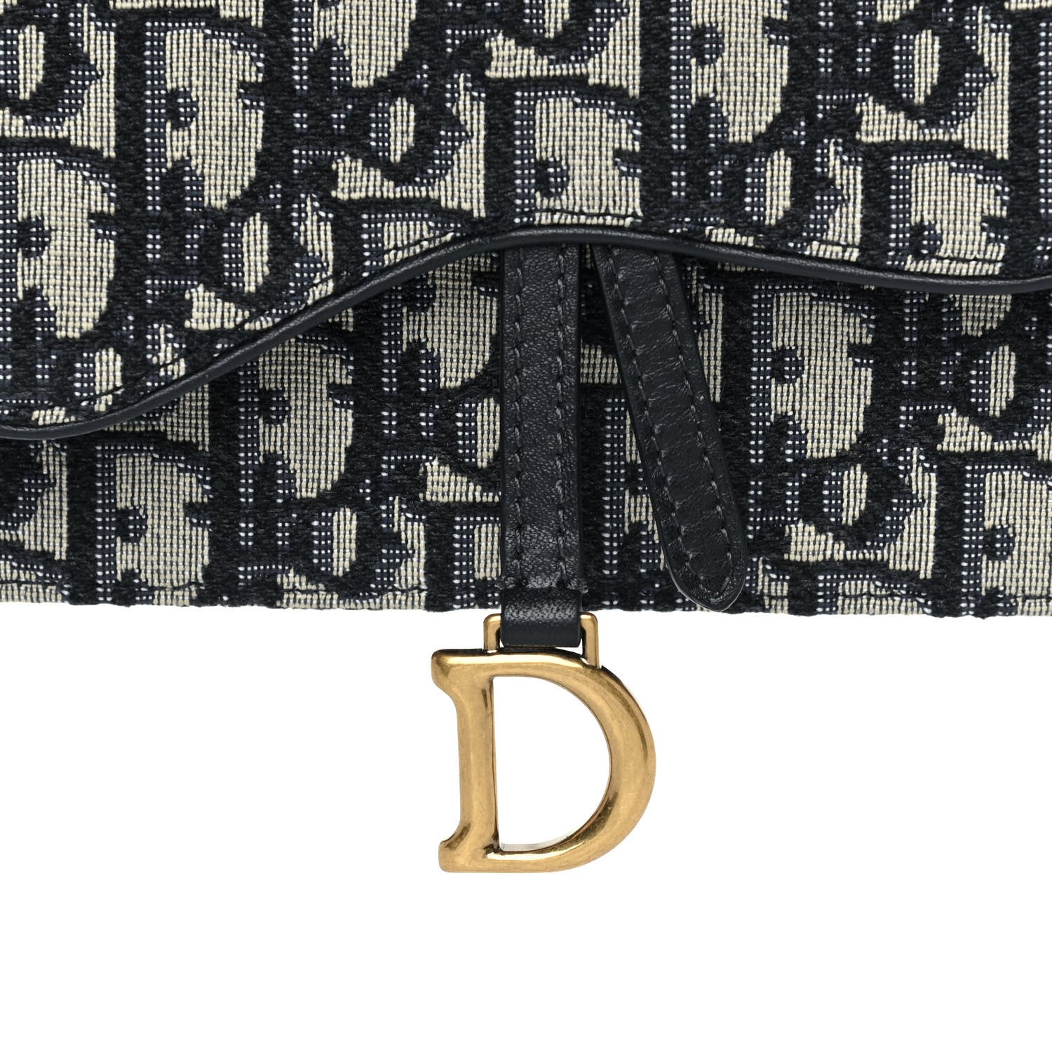 Christian Dior Oblique Saddle Belt Bag Blue 5 of 12