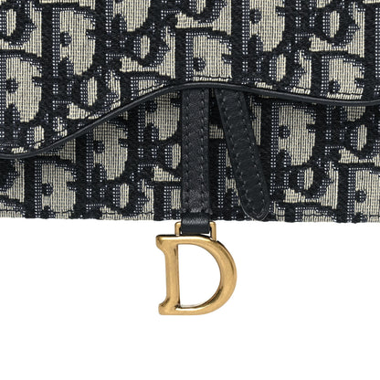 Christian Dior Oblique Saddle Belt Bag Blue 5 of 12