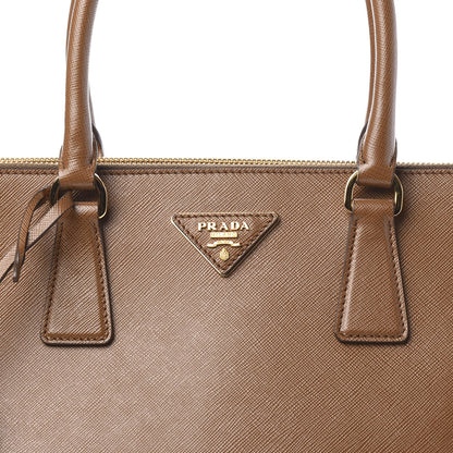 Prada Saffiano Large Galleria Double Zip Tote Cannella 6 of 9