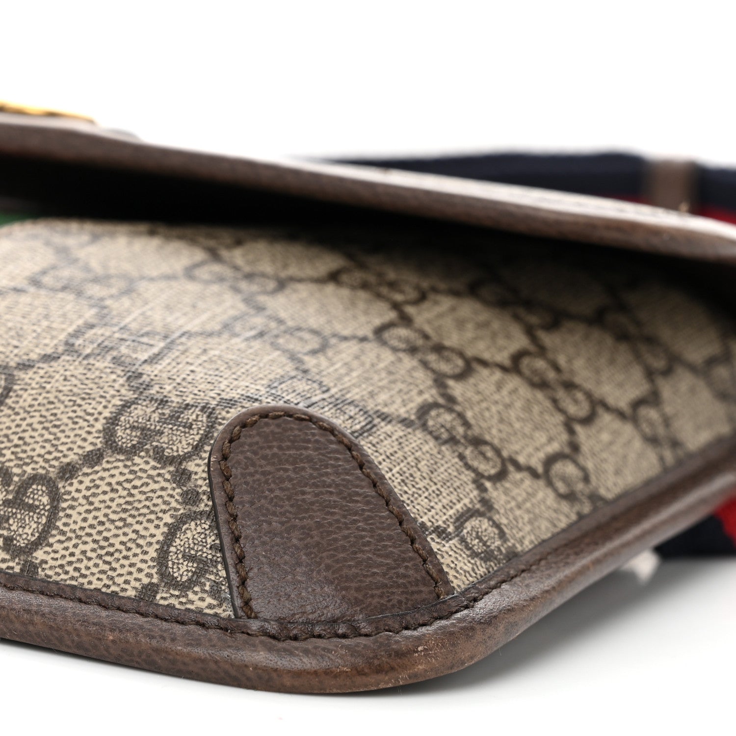Gucci GG Supreme Monogram Web Small Ophidia Belt Bag Brown 10 of 11