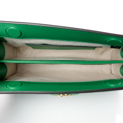 Gucci Calfskin GG Matelasse Small Slim Chain Shoulder Bag Spring Green Natural 5 of 12