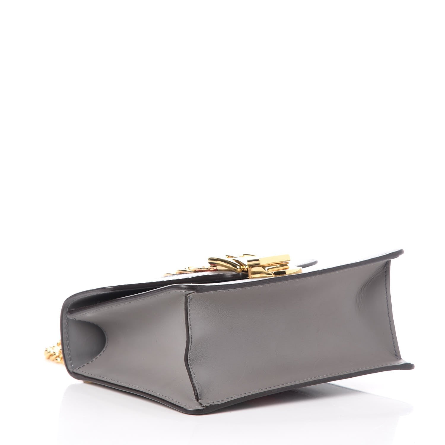 Gucci Calfskin Mini Sylvie Chain Shoulder Bag Deep Grey 5 of 9