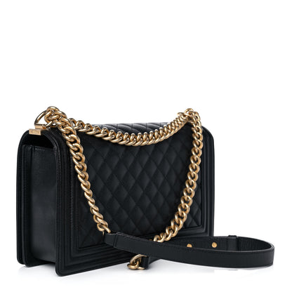 Chanel Caviar Quilted New Medium Boy Flap Black 3 of 12