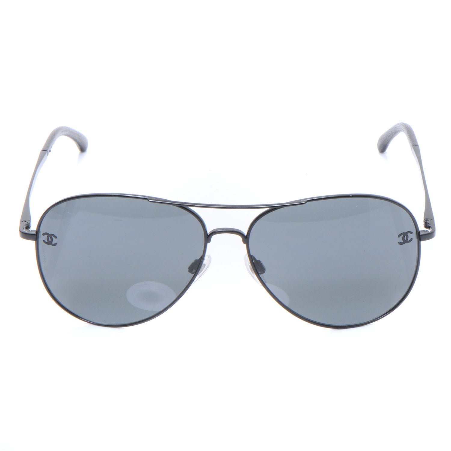 Chanel CC Aviator Sunglasses 4189TQ Black 1 of 5