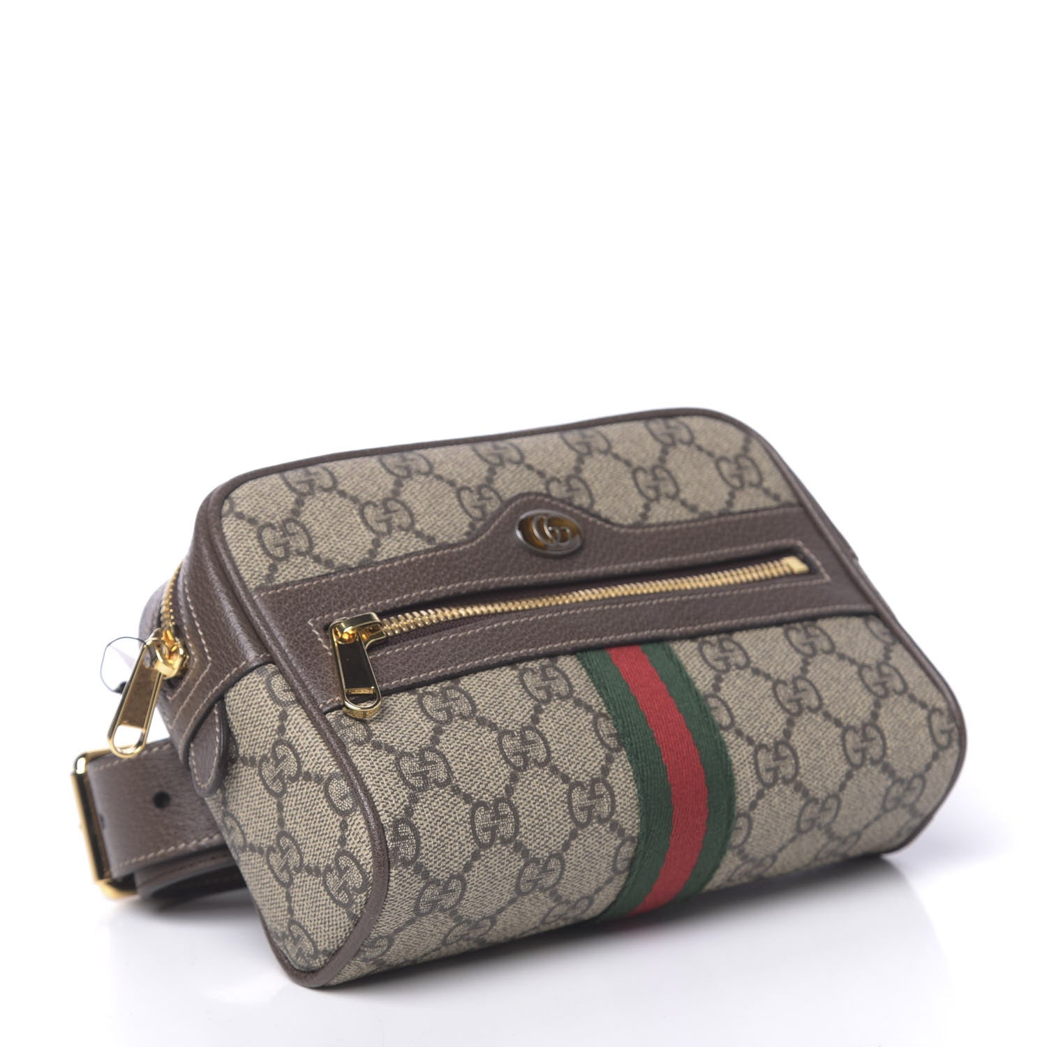 Gucci GG Supreme Monogram Web Small Ophidia Belt Bag 75 30 Dark Brown 3 of 9