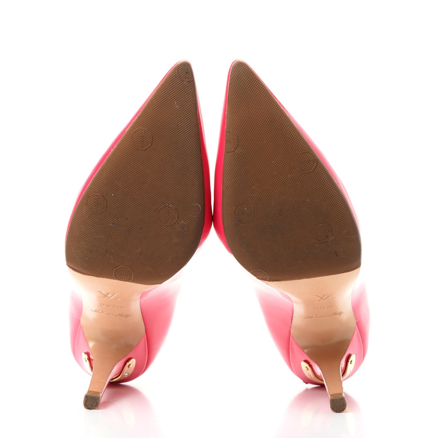Patent Calfskin Strawberry Pumps 36.5 Rose Pop
