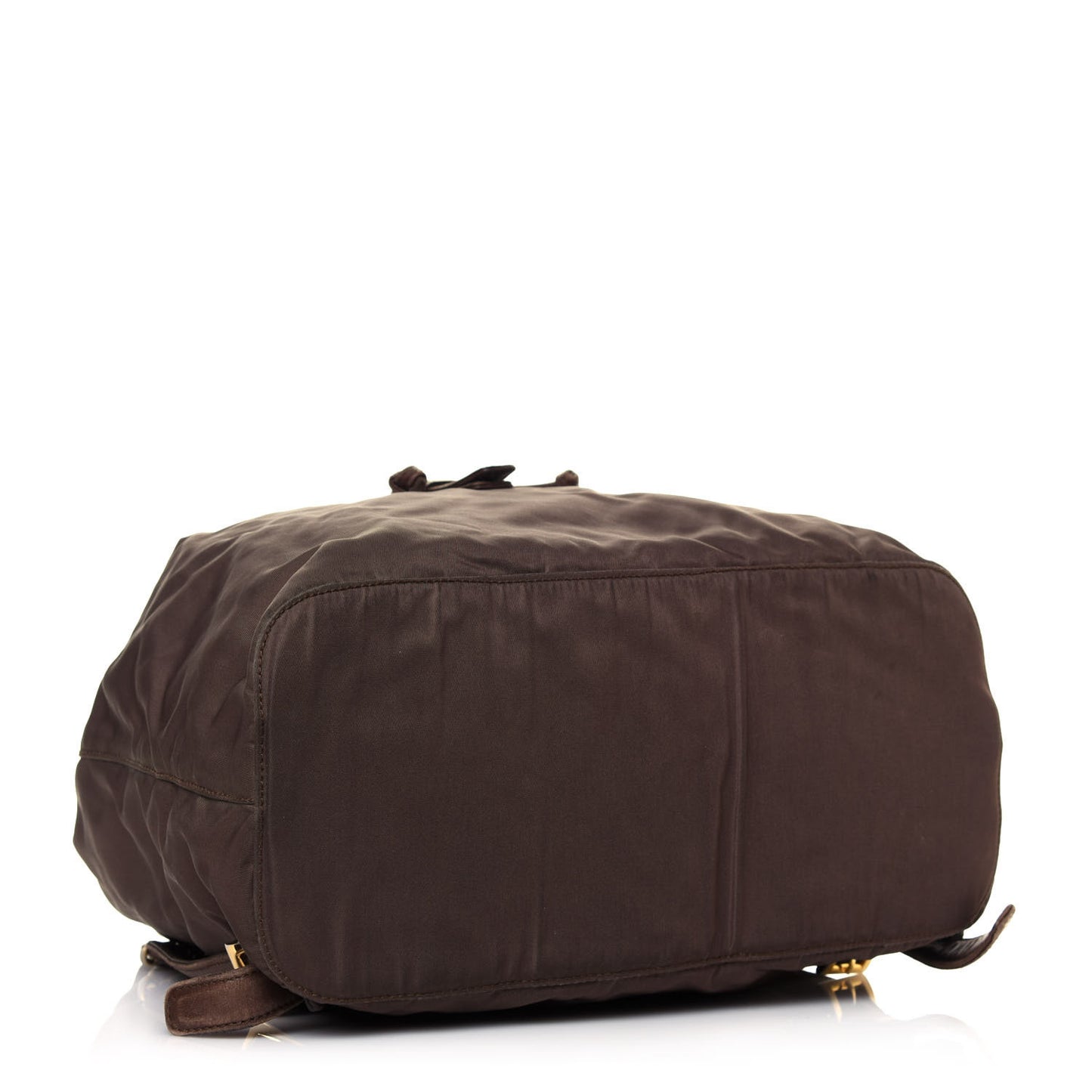 Tessuto Nylon Chain Backpack Brown