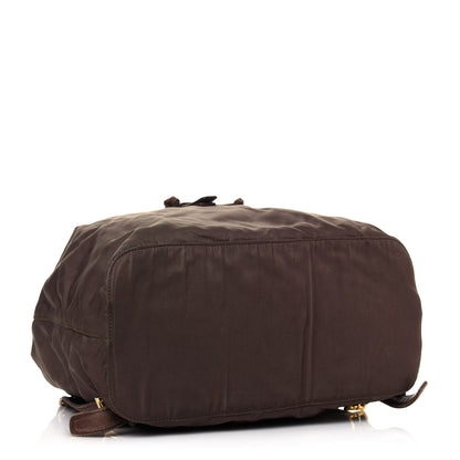 Prada Tessuto Nylon Chain Backpack Brown 3 of 5