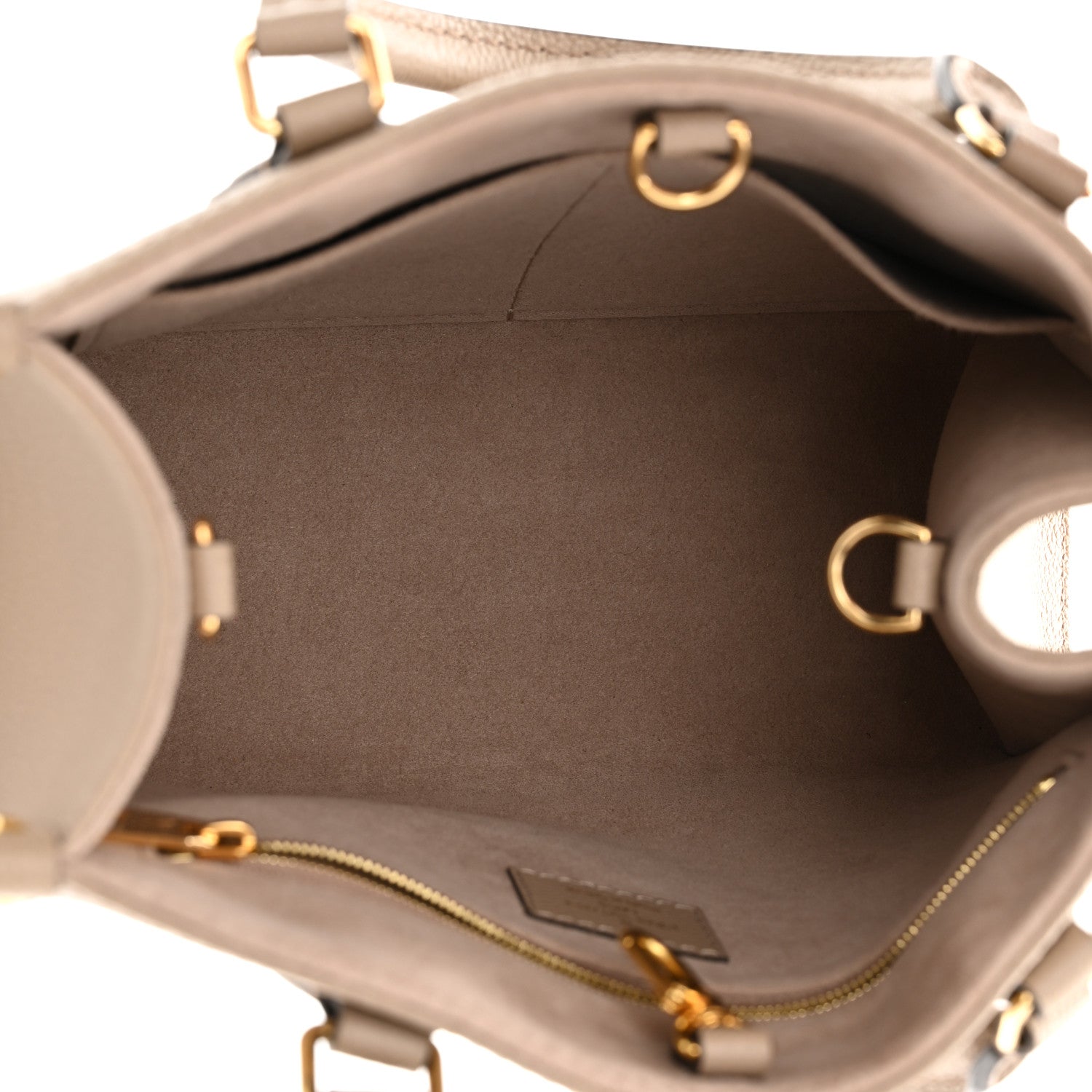 Louis Vuitton Empreinte Monogram Giant Onthego PM Tourterelle Creme 5 of 11