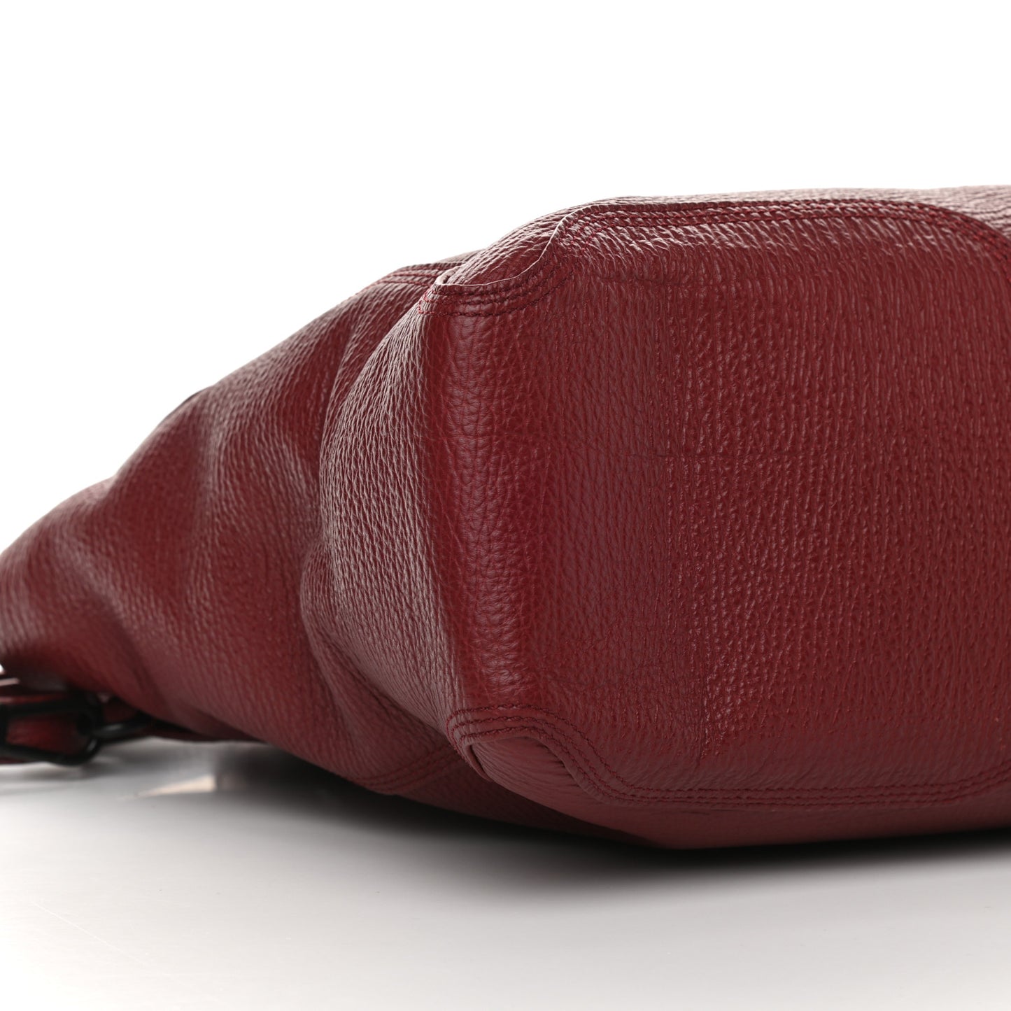 Textured Calfskin Large Pashli Satchel Oxblood