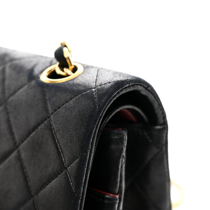 Chanel Lambskin Quilted Medium Double Flap Black 12 of 15