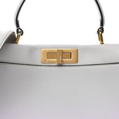 Fendi X JOSHUA VIDES Vitello Seta Shiny Nappa Degrade Medium Peekaboo Iconic Satchel Ghiaia Rosa Azzurro 9 of 11