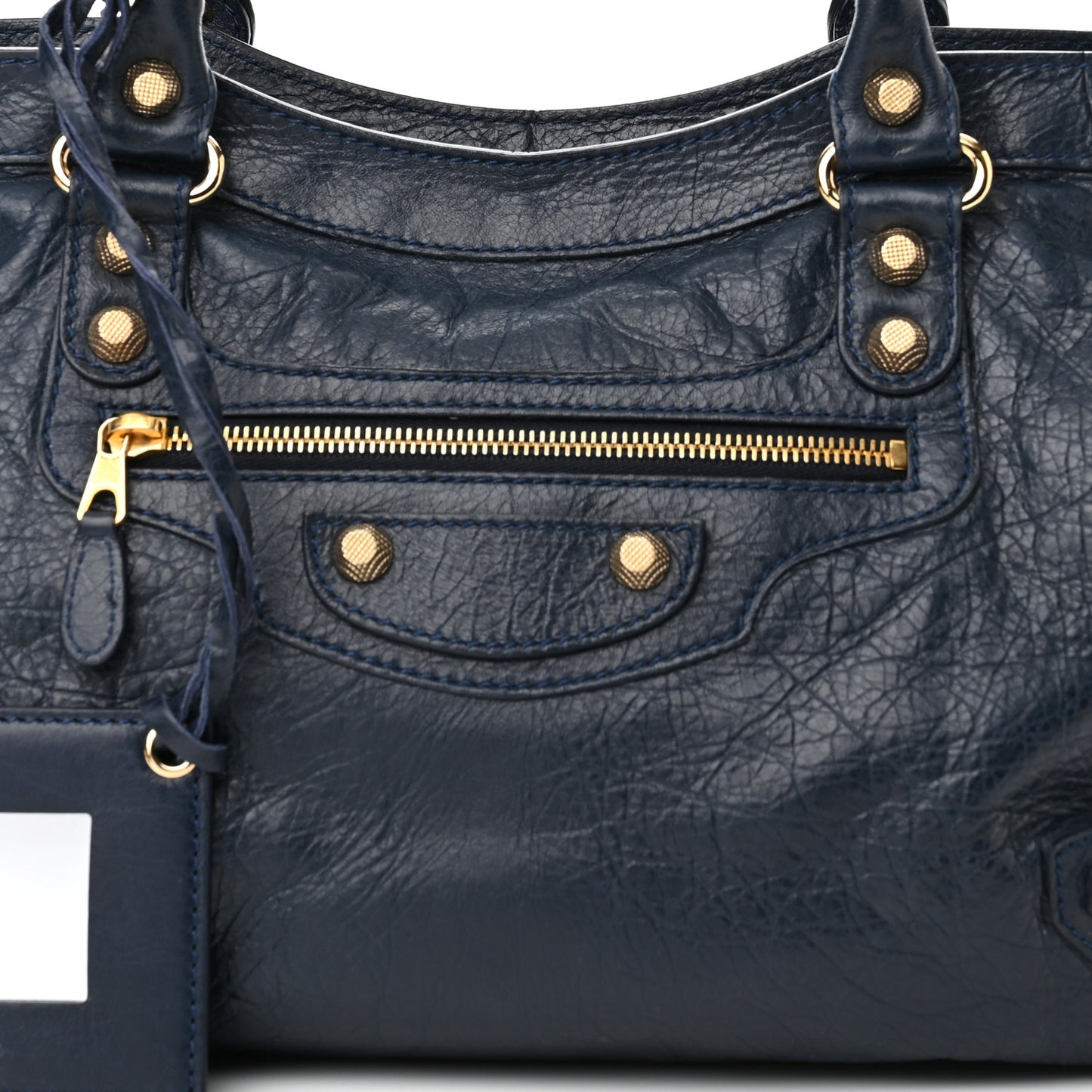 Agneau Giant 12 Gold Hardware City Bleu Obscur