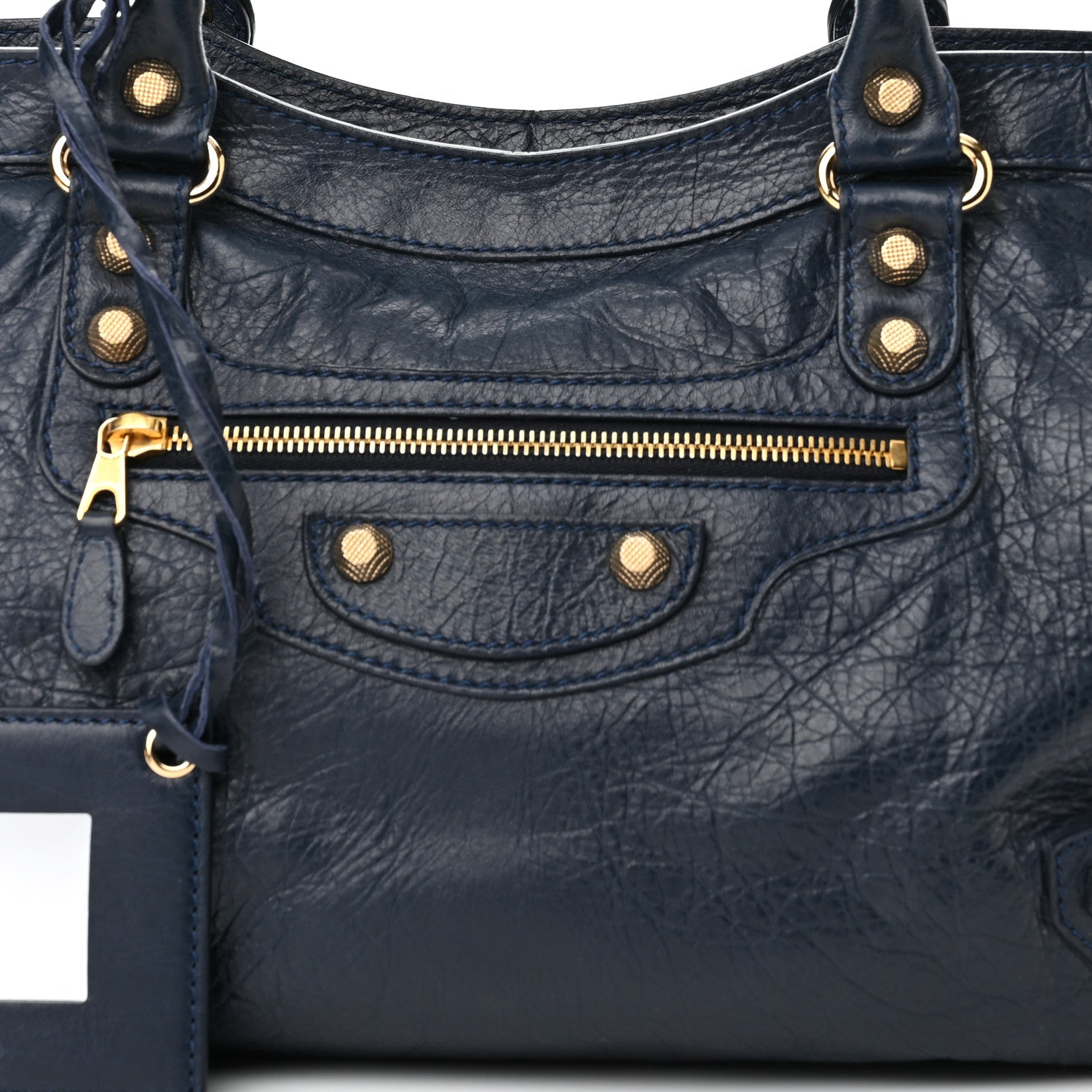 Balenciaga Agneau Giant 12 Gold Hardware City Bleu Obscur 8 of 10