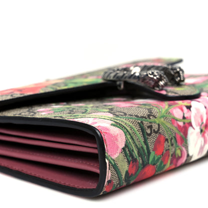 Gucci GG Supreme Monogram Blooms Mini Dionysus Chain Wallet Beige Multicolor Dry Rose 9 of 10