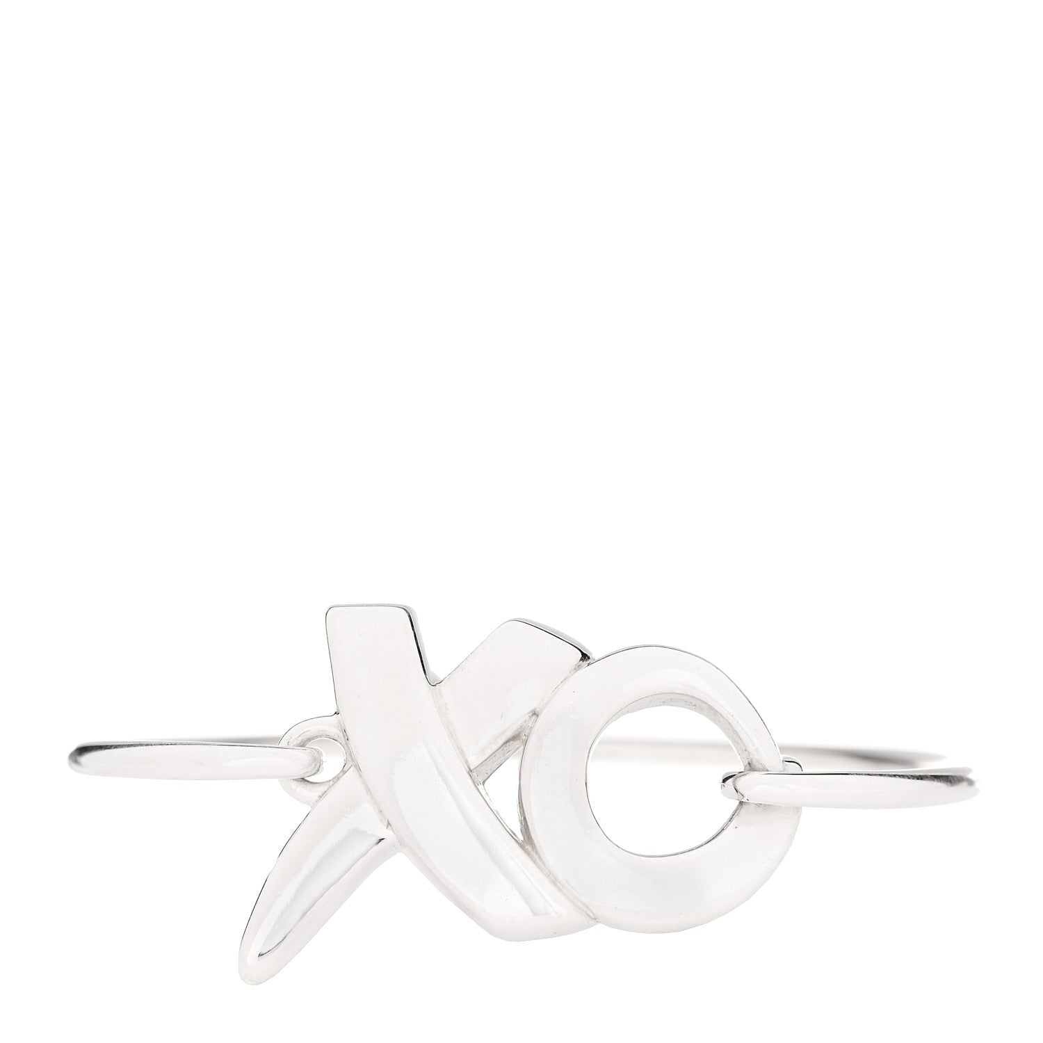 Tiffany Sterling Silver Paloma Picasso XO Bangle Bracelet 1 of 4