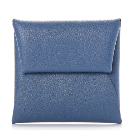 Hermes Chevre Mysore Bastia Coin Purse Bleu Agate 1 of 8