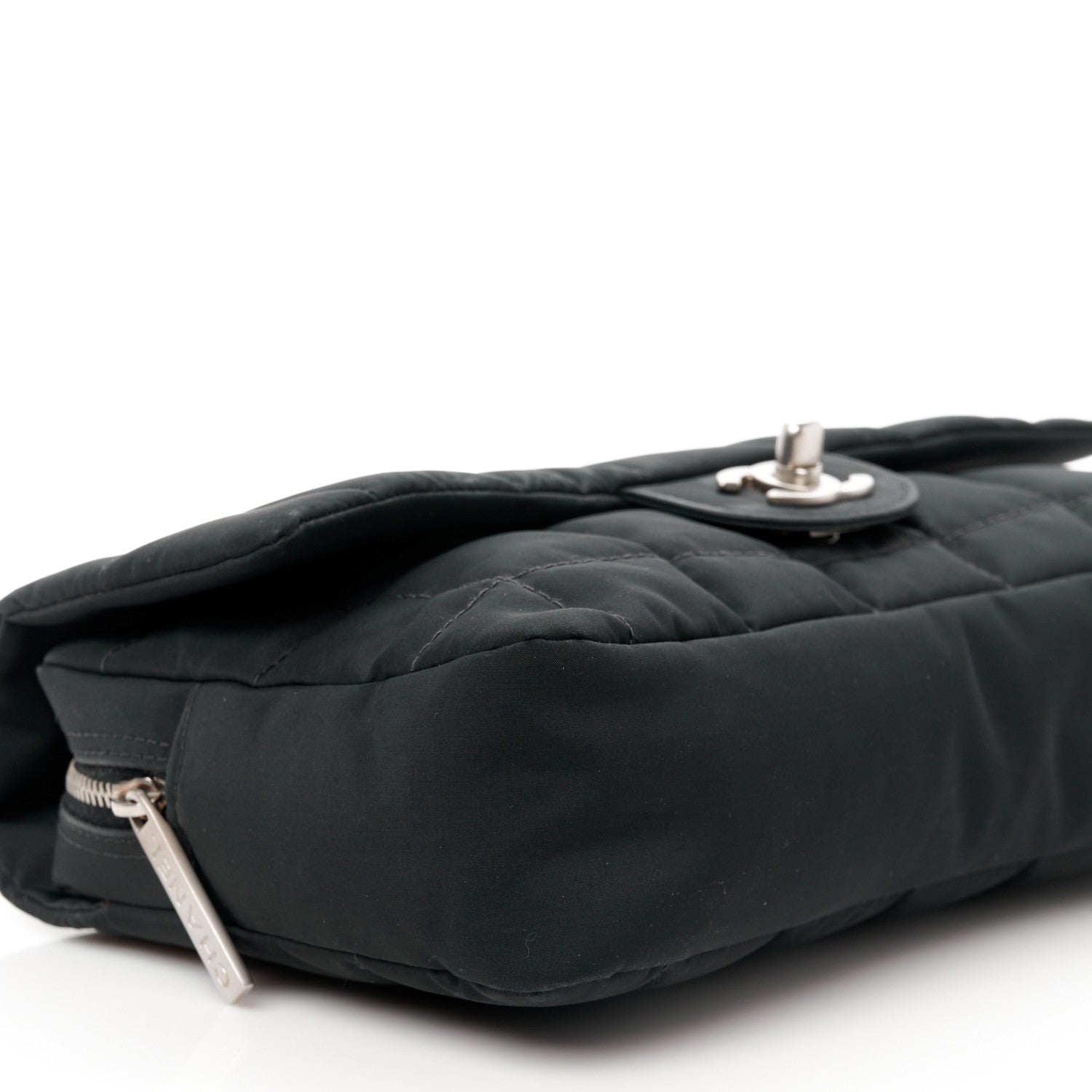Chanel Nylon Square Quilted Flap Black 10 of 13