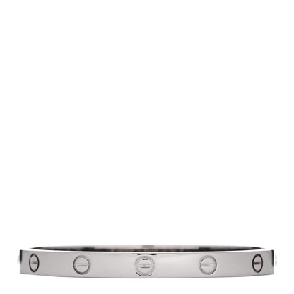 Cartier 18K White Gold LOVE Bracelet 17 2 of 7