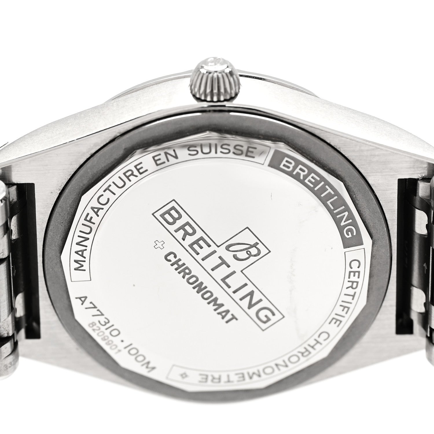 Breitling Stainless Steel Diamond Bezel 32mm Chronomat Quartz Watch Silver A77310591A1A1 4 of 5
