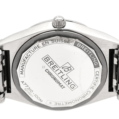 Breitling Stainless Steel Diamond Bezel 32mm Chronomat Quartz Watch Silver A77310591A1A1 4 of 5