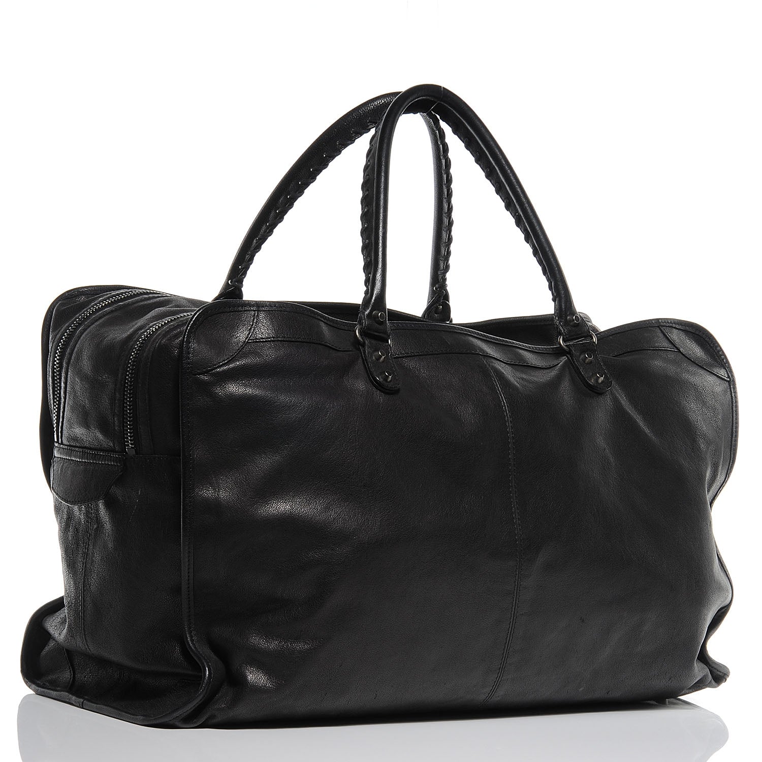 Balenciaga Wrinkled Lambskin Mens Arena Voyage Case Black 3 of 7