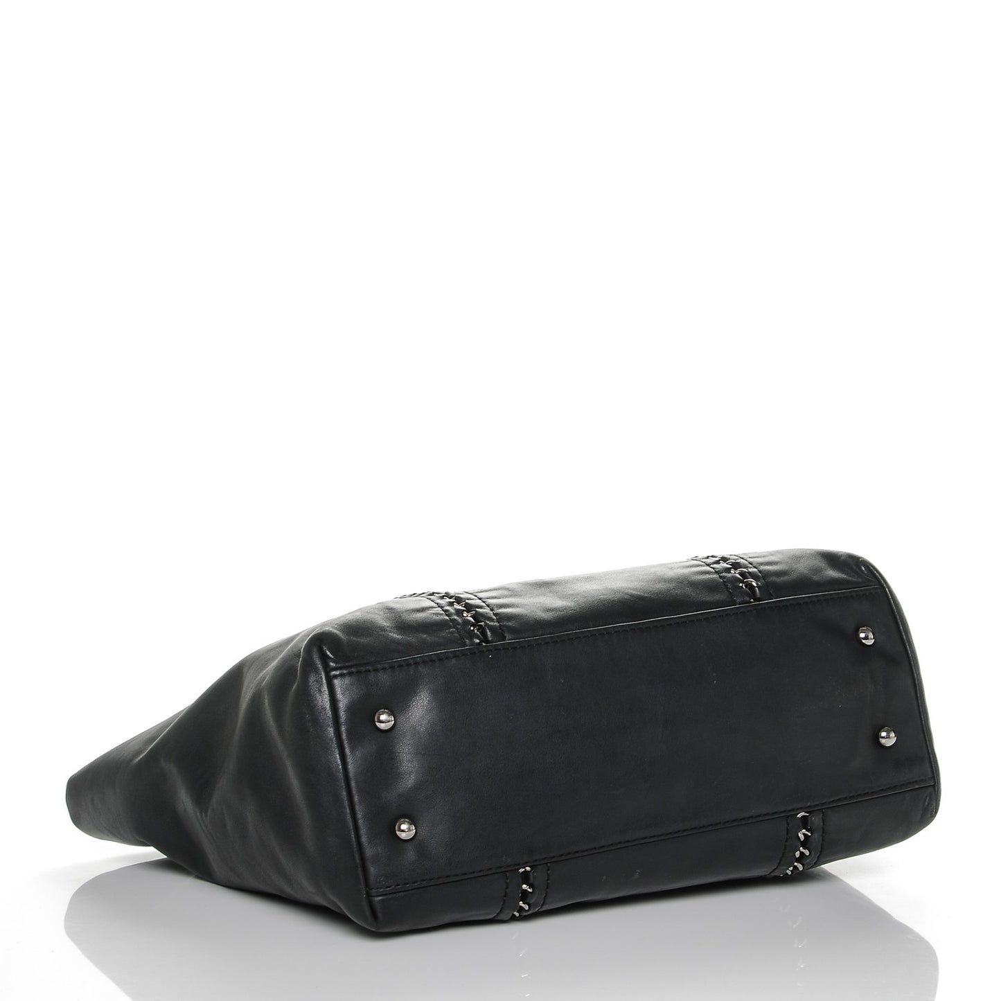 Smooth Calfskin Luxe Ligne Tote Black