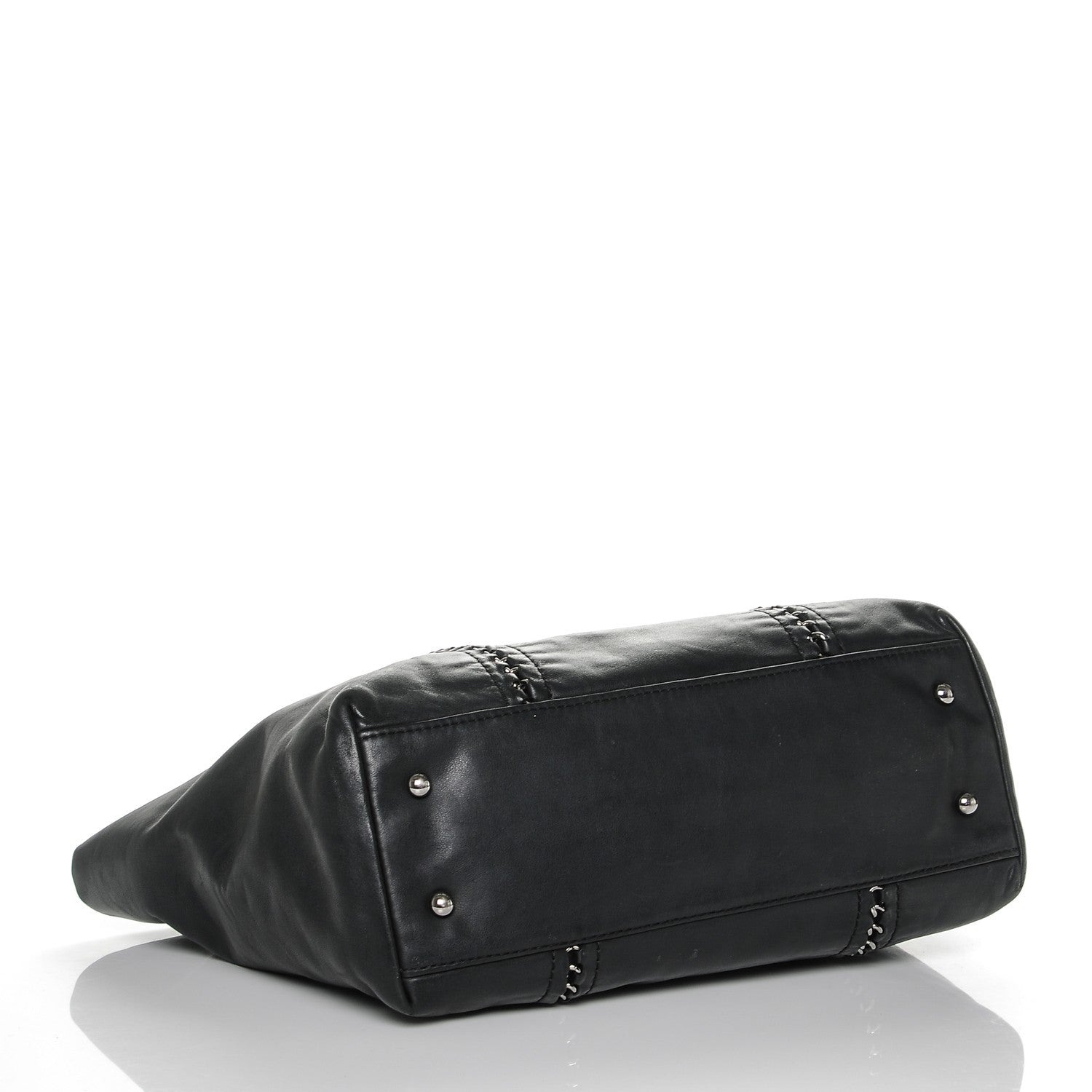 Chanel Smooth Calfskin Luxe Ligne Tote Black 4 of 7