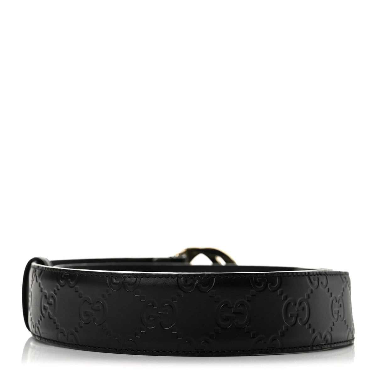 Guccissima Interlocking G 37mm Belt 80 32 Black