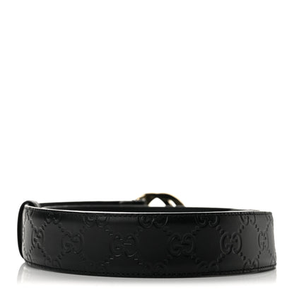 Gucci Guccissima Interlocking G 37mm Belt 80 32 Black 2 of 9