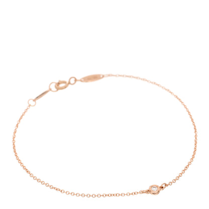 Tiffany 18K Rose Gold Diamond .03ct Elsa Peretti Diamonds by the Yard Bracelet 1 of 4