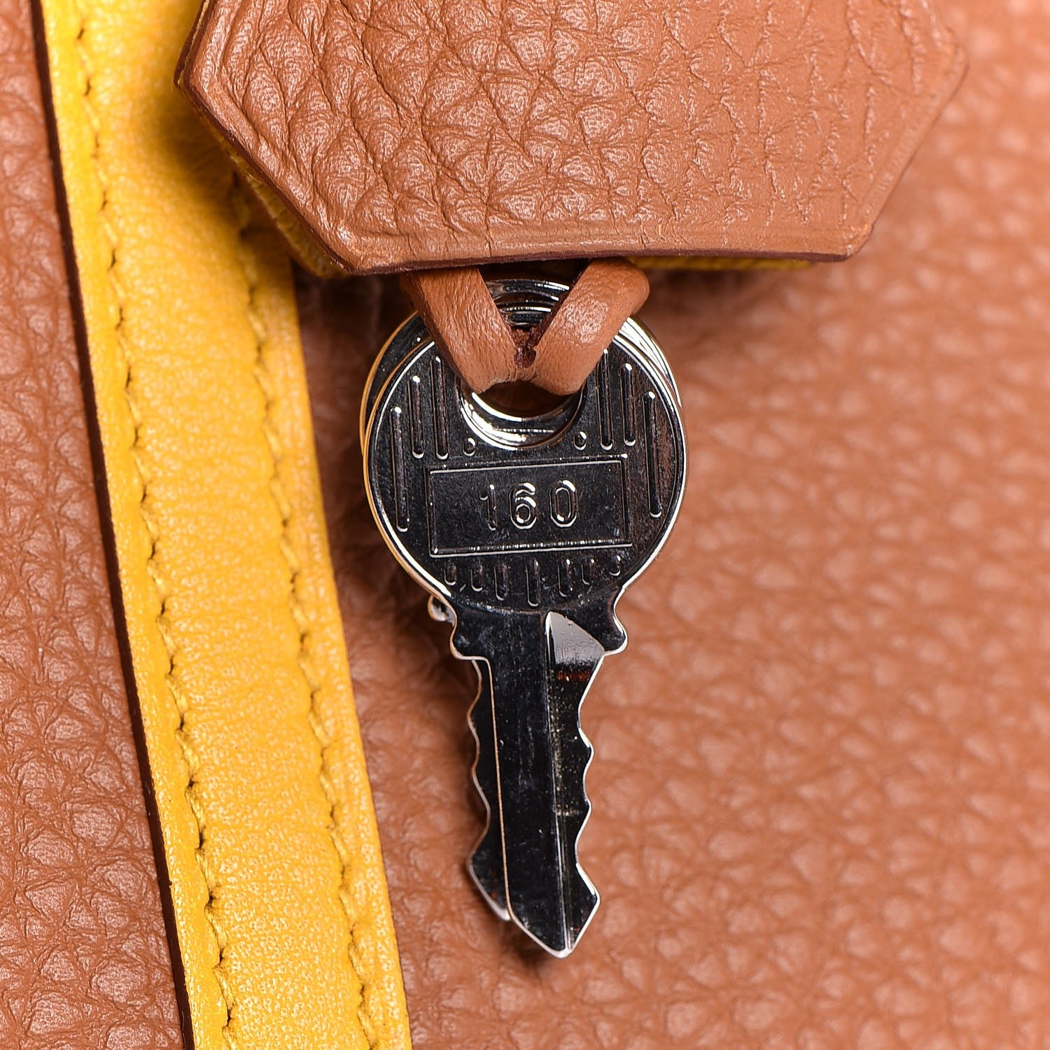 Hermes Togo Swift Officier Birkin 25 Gold Ambre 34 of 35