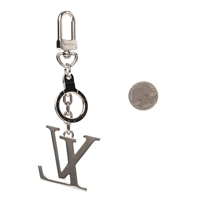 Louis Vuitton LV Facettes Bag Charm Key Holder Silver 2 of 3