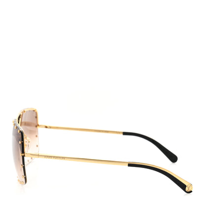 Louis Vuitton The Party Square Gradient Sunglasses Z2353W Brown 3 of 9