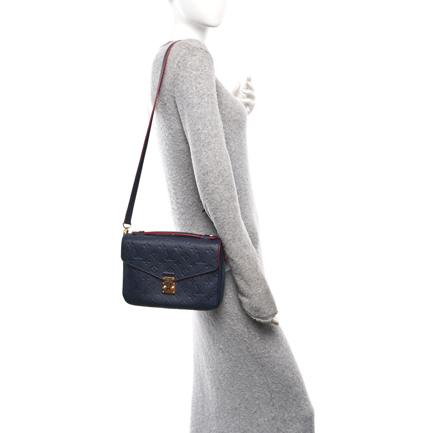Louis Vuitton Empreinte Pochette Metis Marine Rouge 2 of 12