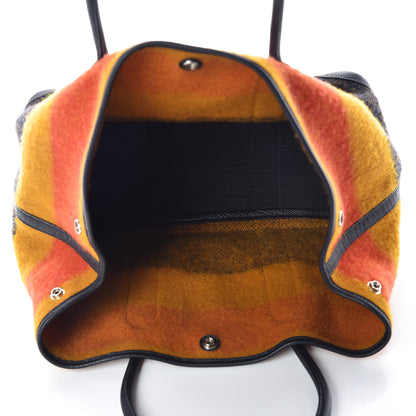 Hermes Wool Rocabar Garden Party Tote 36 MM Orange Black 5 of 8