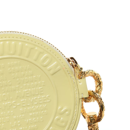 Louis Vuitton Vernis Trunks and Bags Porte-Monnaie Round Coin Purse Citrine 10 of 10