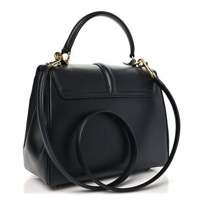 Celine Satinated Calfskin Small 16 Top Handle Bag Black 3 of 9