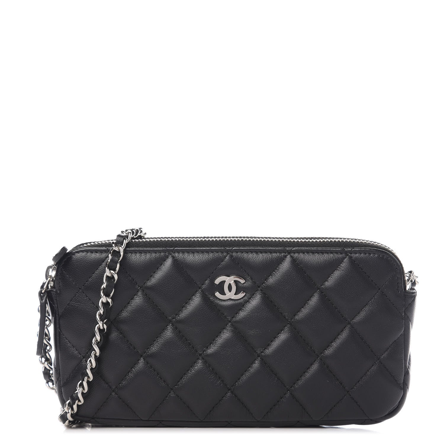 Chanel Quilted Small Clutch With Chain Black 1 of 11
