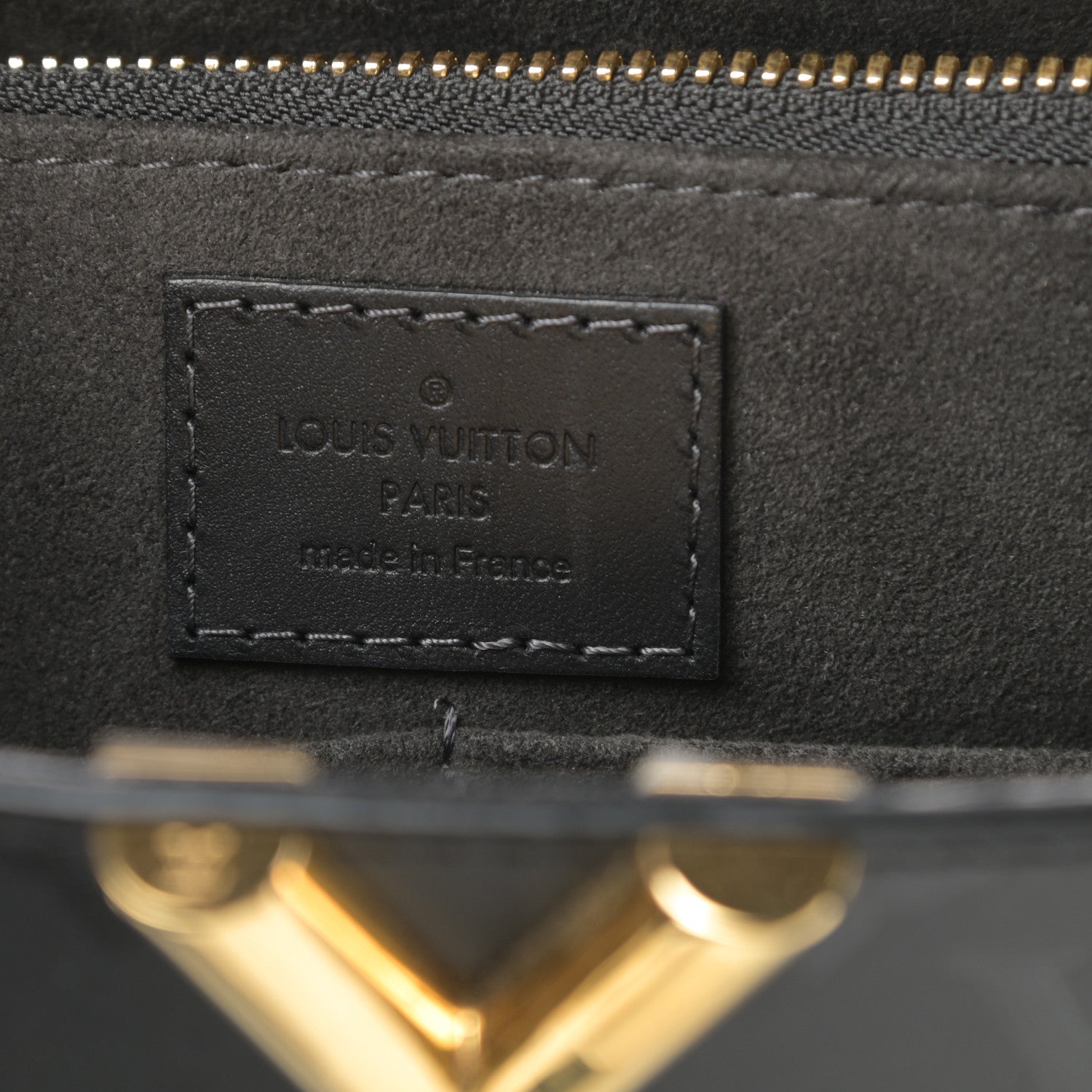 Louis Vuitton Monogram Cuir Plume Very Tote MM Black 6 of 10