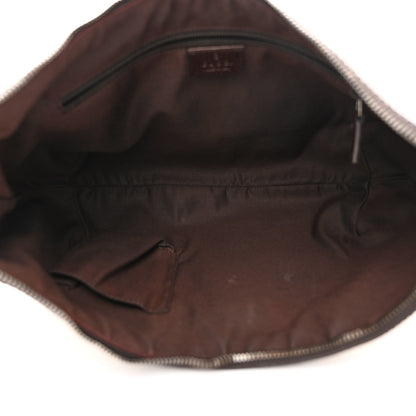 Gucci Monogram Medium Half Moon Hobo Dark Brown 5 of 13