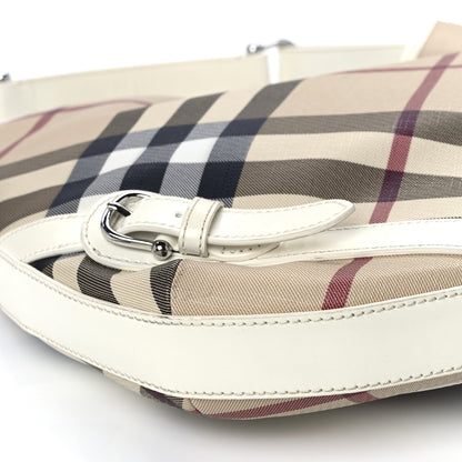 Burberry Supernova Check Large Larkin Hobo White 9 of 12