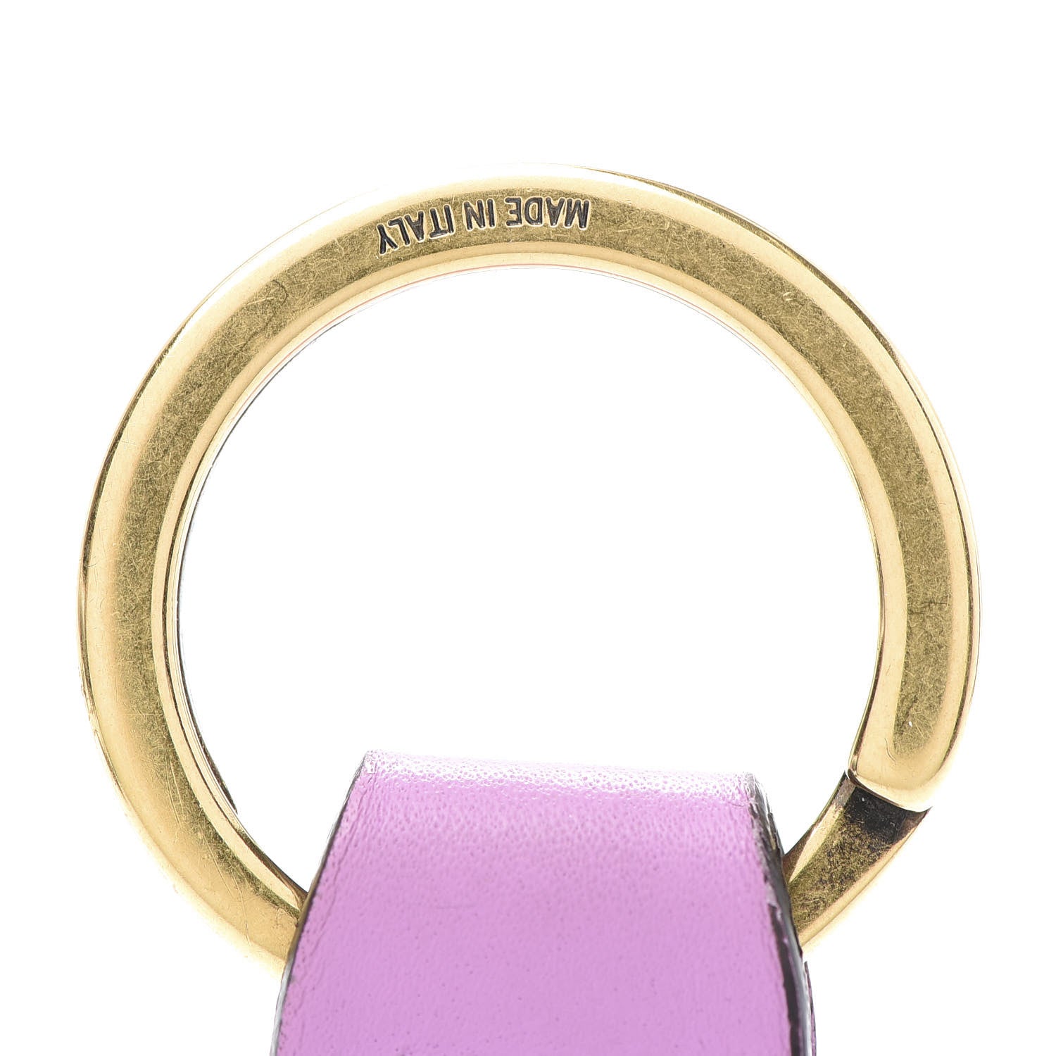 Gucci Web Nylon Pearl Heart Key Ring Candy Mousse Navy 4 of 6