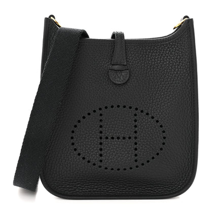 Hermes Taurillon Clemence Evelyne TPM Black 1 of 11