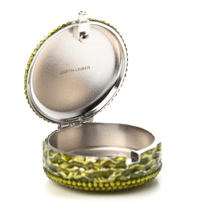 Judith Leiber Crystal French Macarons Minaudiere Pill Box Green 4 of 4