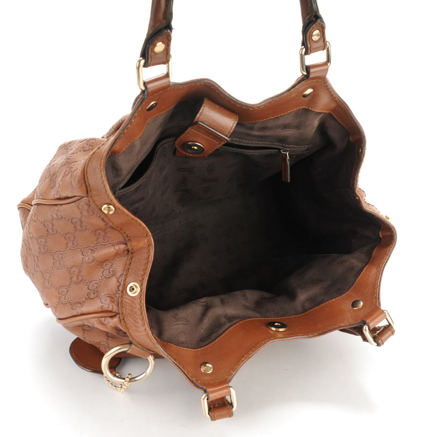 Guccissima Medium Sukey Tote Brown