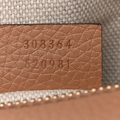 Gucci Pebbled Calfskin Small Soho Disco Bag Camelia 7 of 12